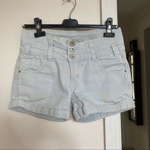 Striped High Waisted Shorts